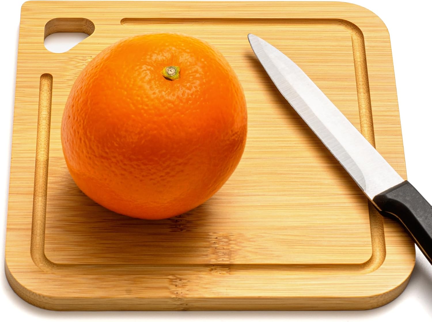 2-Pack Small Bamboo Cutting Boards with Juice Groove | 7x7 Inch Mini Chopping Boards for Fruit, Cheese, Baby Food, Dorm & Travel | Lightweight & Compact Square Wood Board Set - Image 4