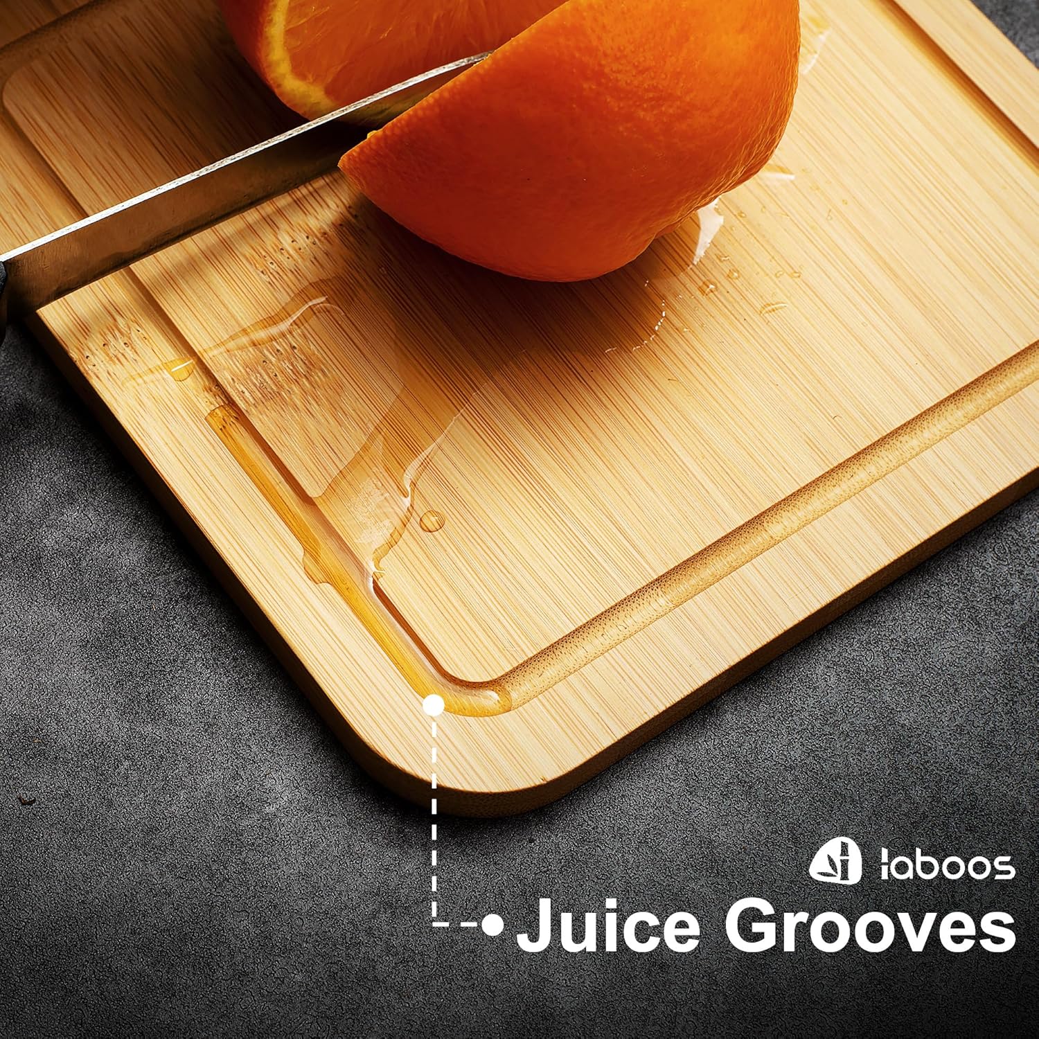 2-Pack Small Bamboo Cutting Boards with Juice Groove | 7x7 Inch Mini Chopping Boards for Fruit, Cheese, Baby Food, Dorm & Travel | Lightweight & Compact Square Wood Board Set - Image 5