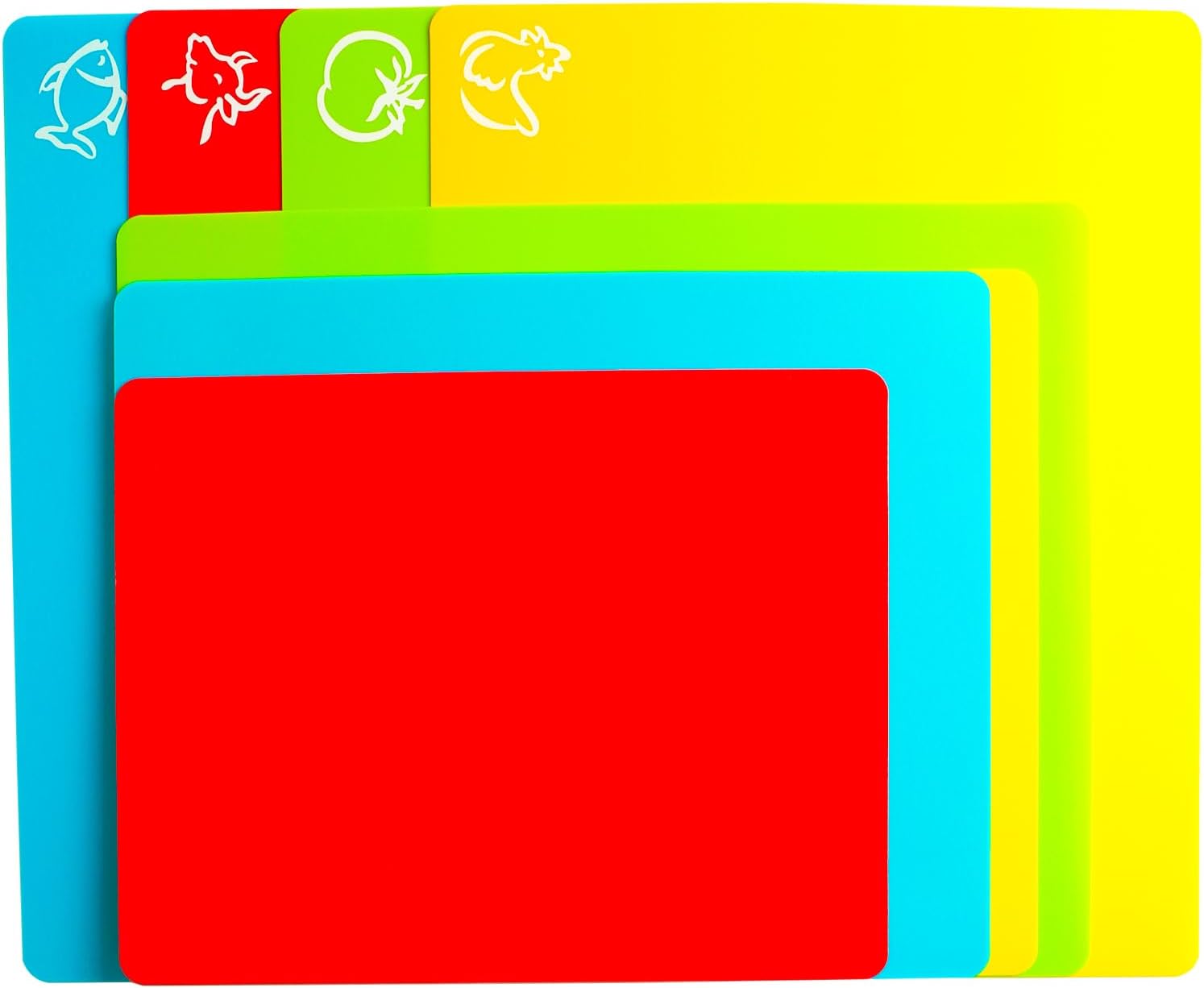 3 Pieces Flexible Cutting Board mats, Plastic Cutting Boards for Kitchen Cooking, Cutting board sheets for Meat and Vegetables, Dishwasher Safe - Image 8