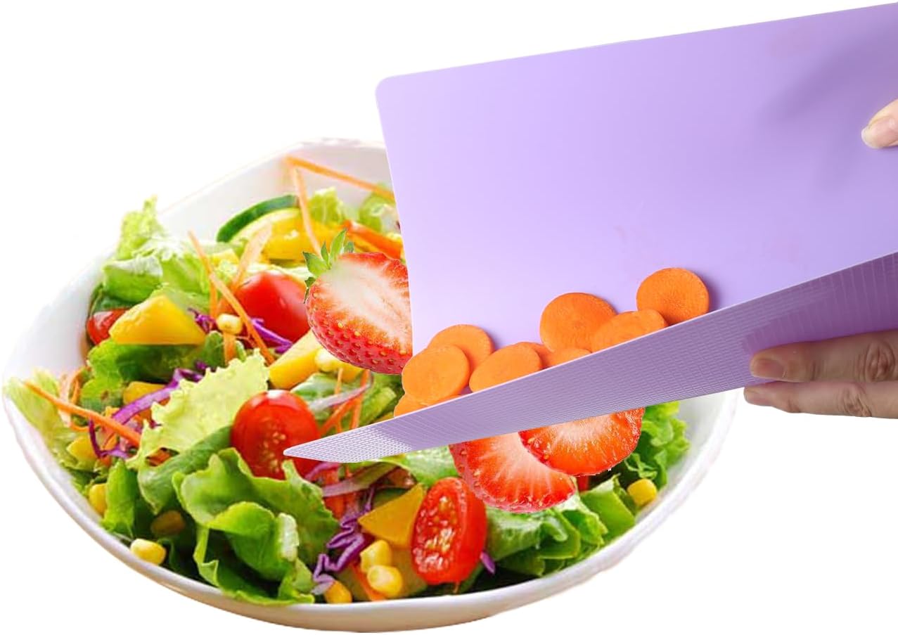 3 Pieces Flexible Cutting Board mats, Plastic Cutting Boards for Kitchen Cooking, Cutting board sheets for Meat and Vegetables, Dishwasher Safe - Image 5