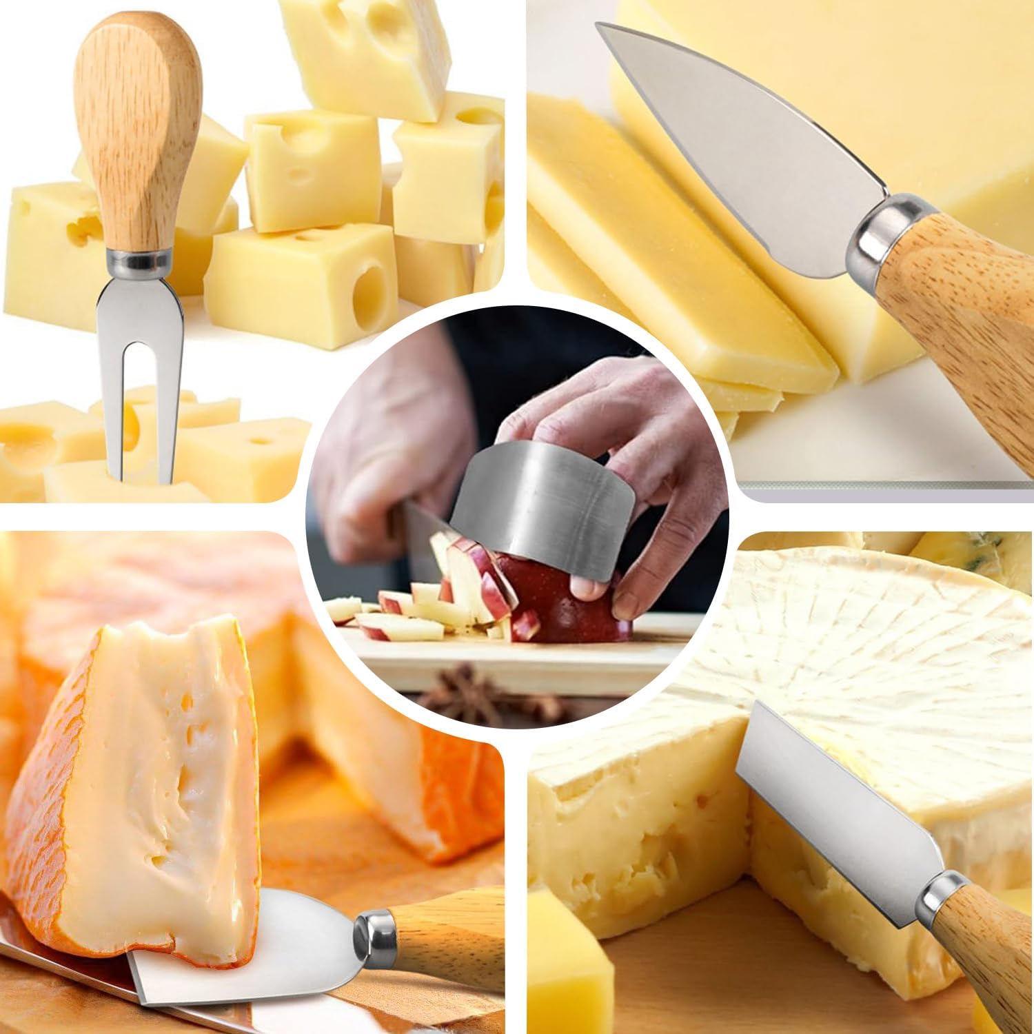 Bamboo Cutting Boards For Kitchen, Chopping Boards Set with Juice Groove, Charcuterie & Chopping Board, Wood Cutting Board Set, Kitchen Gadgets (3PCS) - Image 9