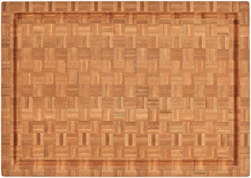 Cuisinart 17" Reversible End Grain Bamboo Cutting Board Embedded Handles