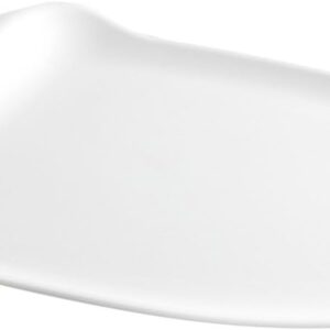 Dexas Chop & Scoop Cutting Board, 9.5 by 13 inches, White with Black Handle