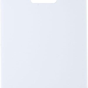 FARBERWARE Reversible Plastic Cutting Board, 8x10 Inch, White, Dishwasher Safe, Non-Porous and Durable for Chopping, Slicing, Prep, Easy to Store