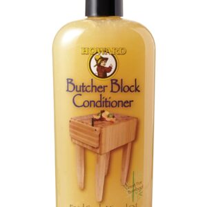 Howard Products Butcher Block Conditioner and Oil Food Grade - 12 Fl Oz - Butcher Block Oil Food Grade for Enhanced Wood Care
