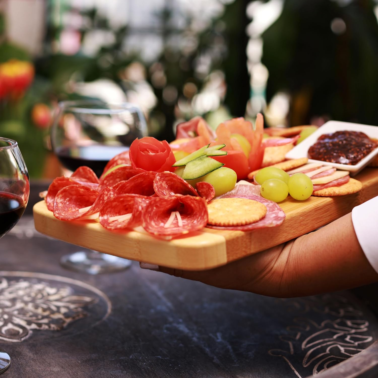 Joyce Chen Small Bamboo Cutting Board, 6x9 Inches - Image 2