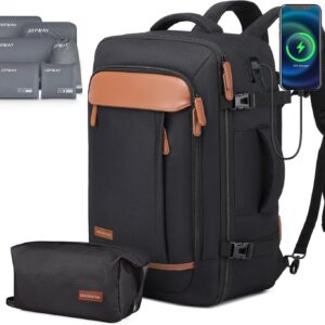 Joyway Carry on Travel Backpacks, 40L Extra Large Travel Backpack for Men & Women Airline Approved, Large Suitcase Backpack with 7 Storage Bag, Water Resistant Weekender Bag