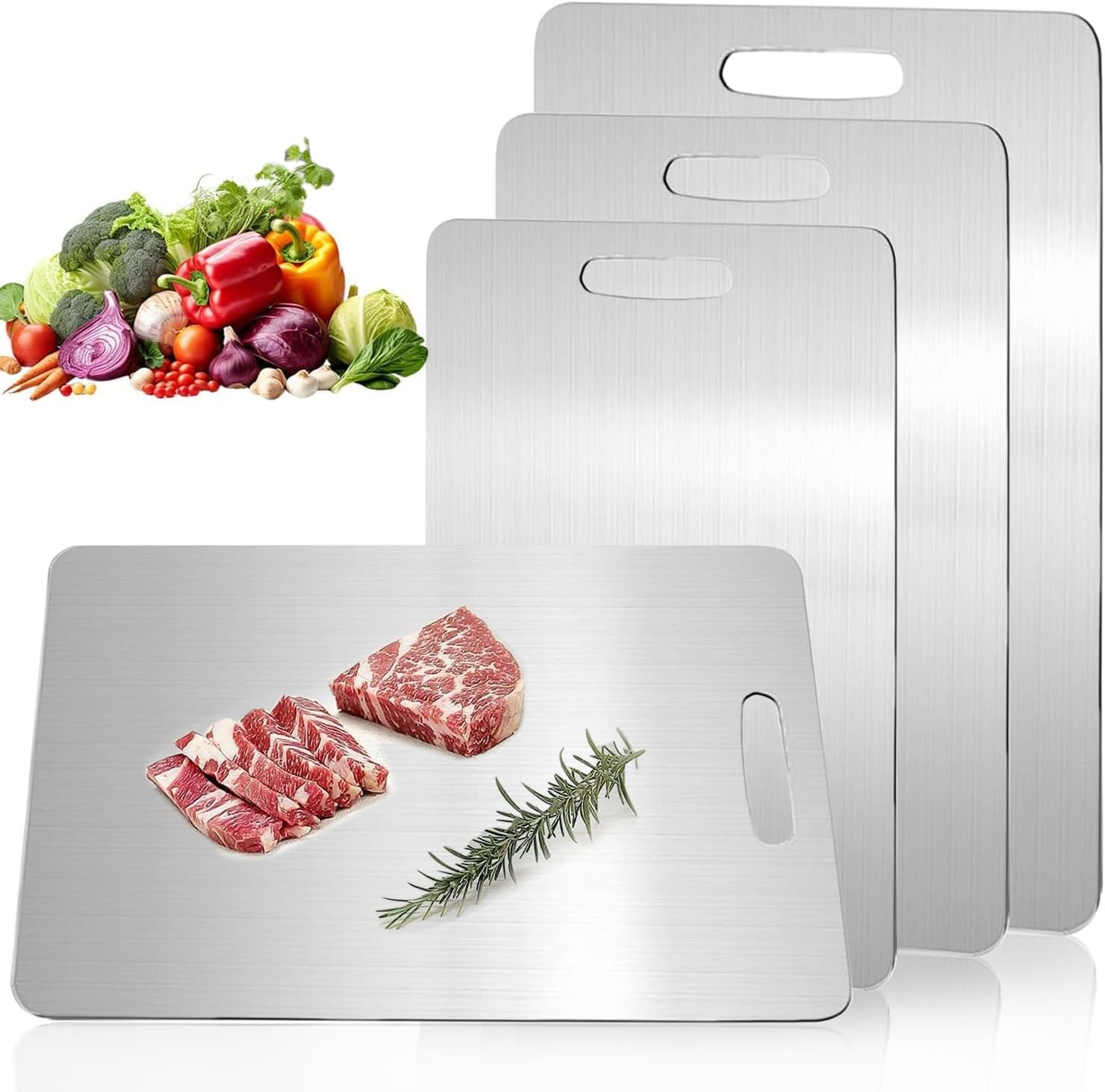 Katuchef Titanium Cutting Board,Katuchef Titanium Cutting Boards for Kitchen,Double-Sided Cutting Board for Vegetables And Meat, Easy To Clean and Store(L) - Image 10