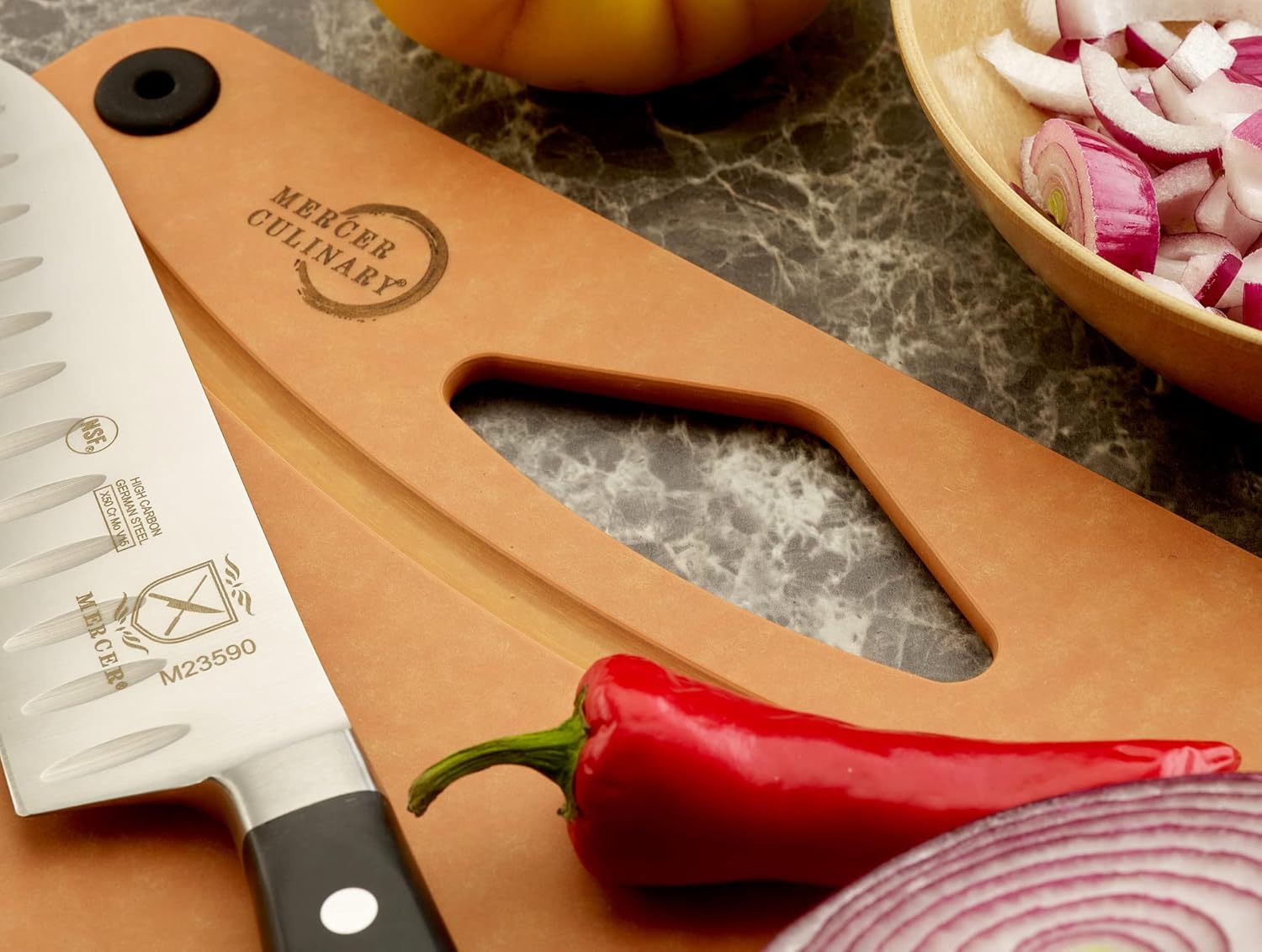 Mercer Culinary Composite Cutting Board 11 3\/4" x 9 1\/4", with Non Slip Feet and Juice Groove, Small - Image 8