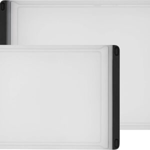 OXO Good Grips 2-Piece Plastic Cutting Board Set (Pack of 1),Clear