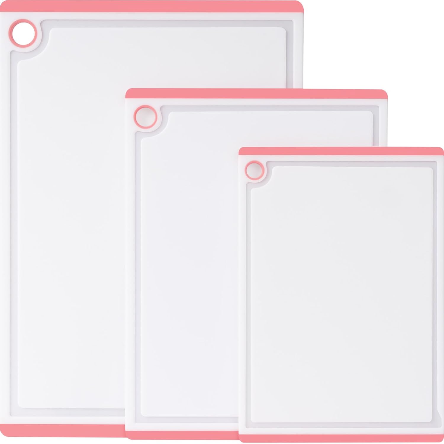 Plastic Cutting Boards for Kitchen, 3-Piece Large Cutting Board Set Dishwasher Safe Chopping Boards with Non-slip Feet and Juice Grooves, Kikcoin - Image 10