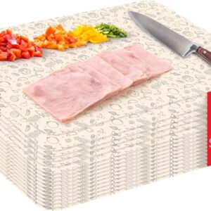 Purple Dot 30 Pc Disposable Cutting Board Sheets - Durable Chopping Board for Meat, Chicken, Fish, Vegetables; Large, Portable, Flexible Cutting Board Mats for Kitchen, Crafts and Art Project, Camping