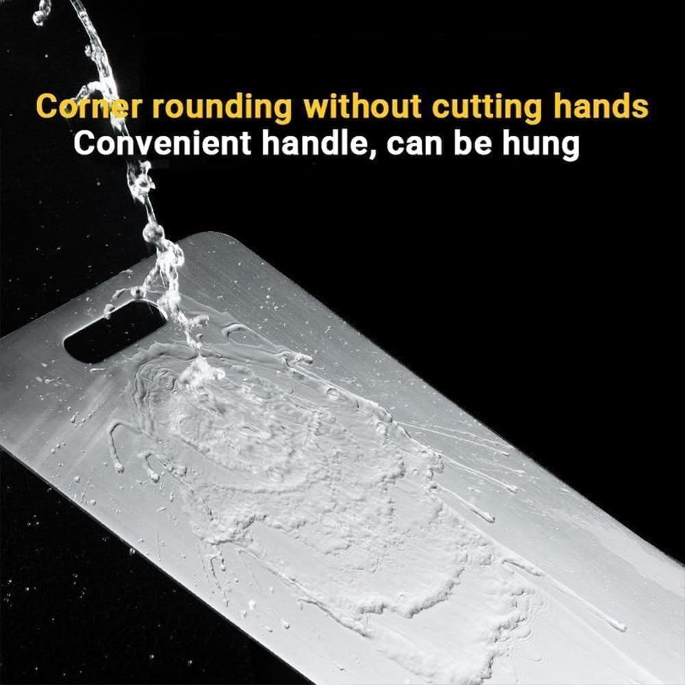 Titanium Cutting Board - 100% Pure Titanium Cutting Boards for Kitchen - Cutting Edge Hygiene & Durability, 1 Pack Double Sided Medical-grade Titanium Cutting Mat, Easy to Clean (12"L x 9"W) - Image 6