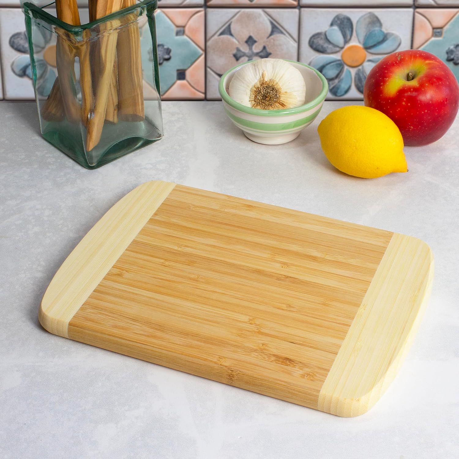 Totally Bamboo Hana Cutting Board – 10" x 7" Small Bamboo Prep Board | Lightweight, Durable & Gentle on Knives | Stylish Compact Cutting Surface for Chopping Fruit, Veggies & Garnishes - Image 5