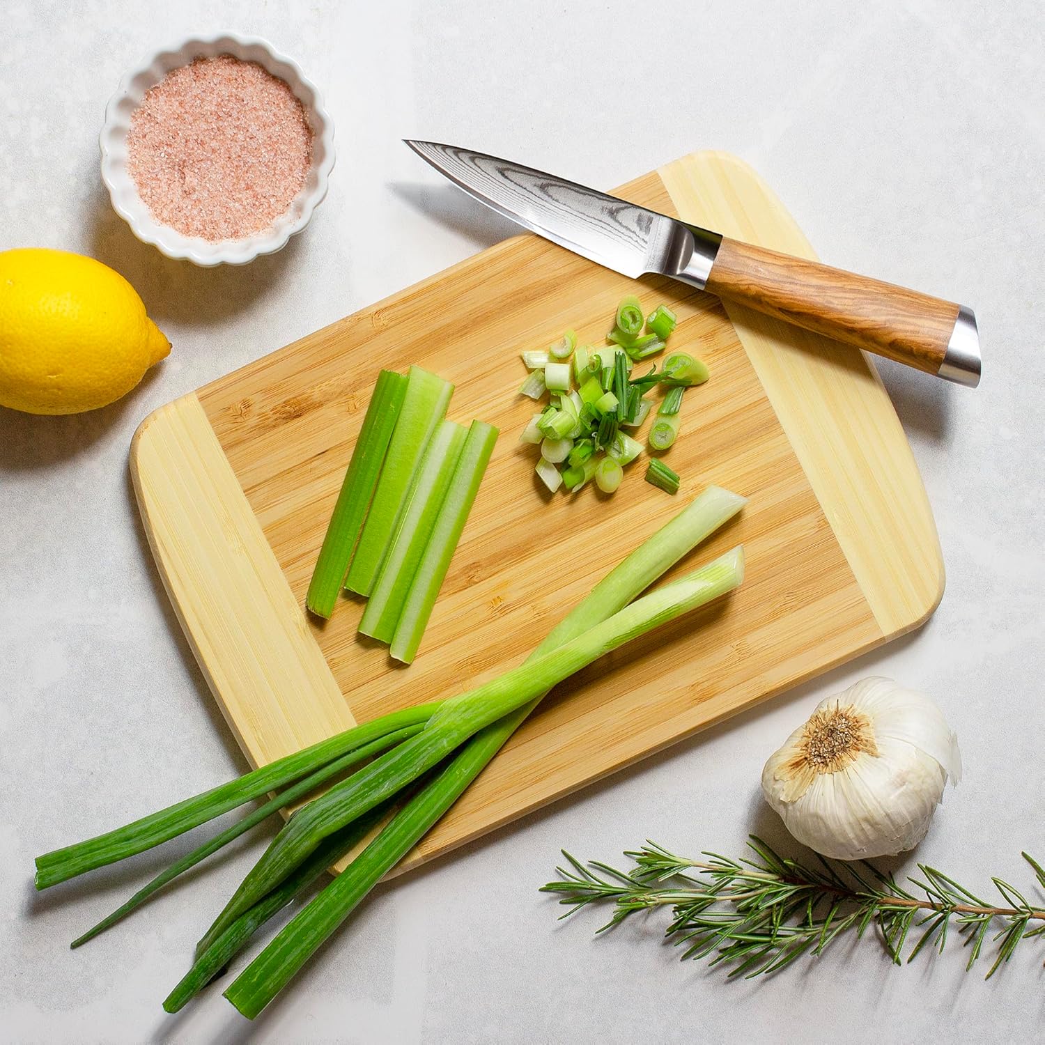 Totally Bamboo Hana Cutting Board – 10" x 7" Small Bamboo Prep Board | Lightweight, Durable & Gentle on Knives | Stylish Compact Cutting Surface for Chopping Fruit, Veggies & Garnishes - Image 2