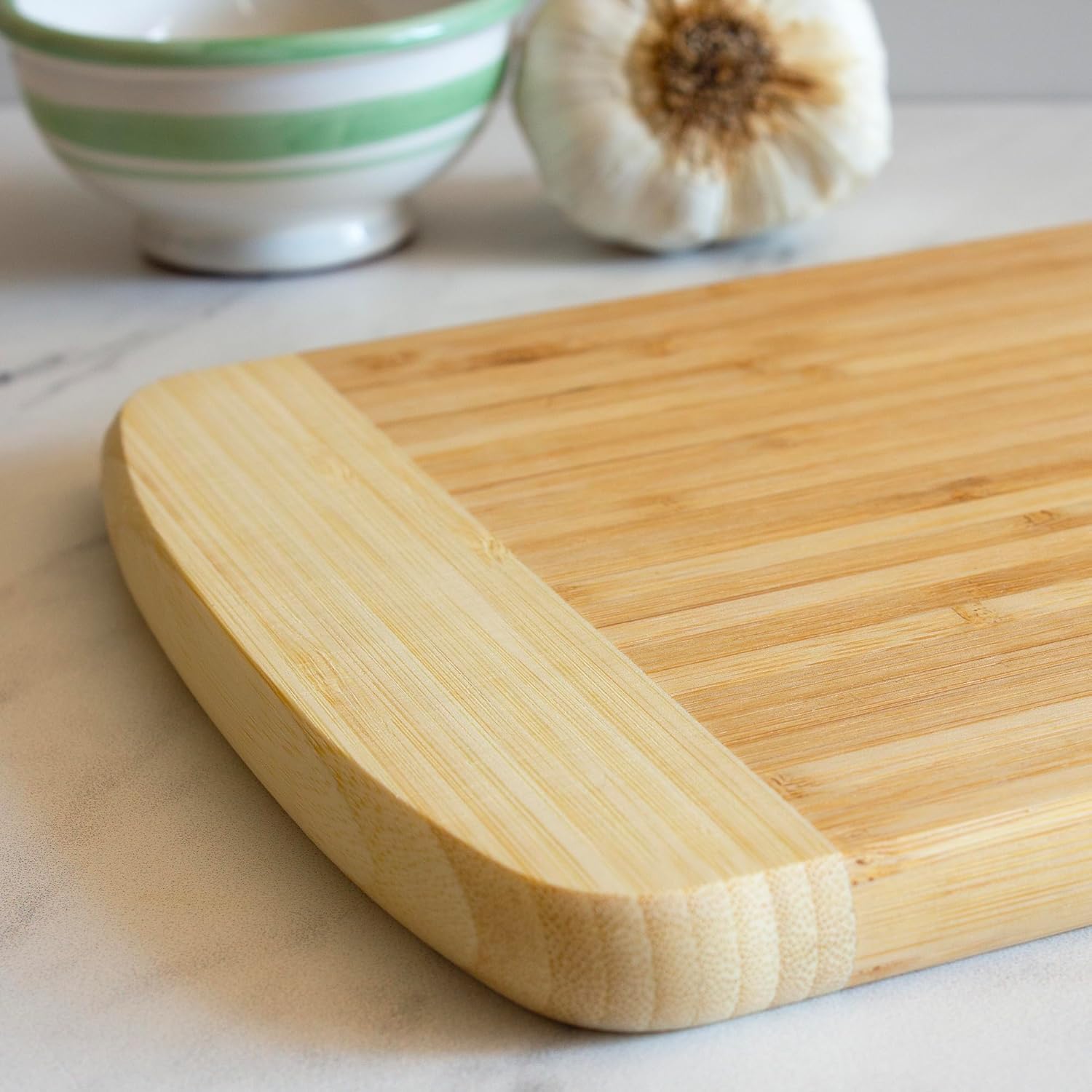 Totally Bamboo Hana Cutting Board – 10" x 7" Small Bamboo Prep Board | Lightweight, Durable & Gentle on Knives | Stylish Compact Cutting Surface for Chopping Fruit, Veggies & Garnishes - Image 4