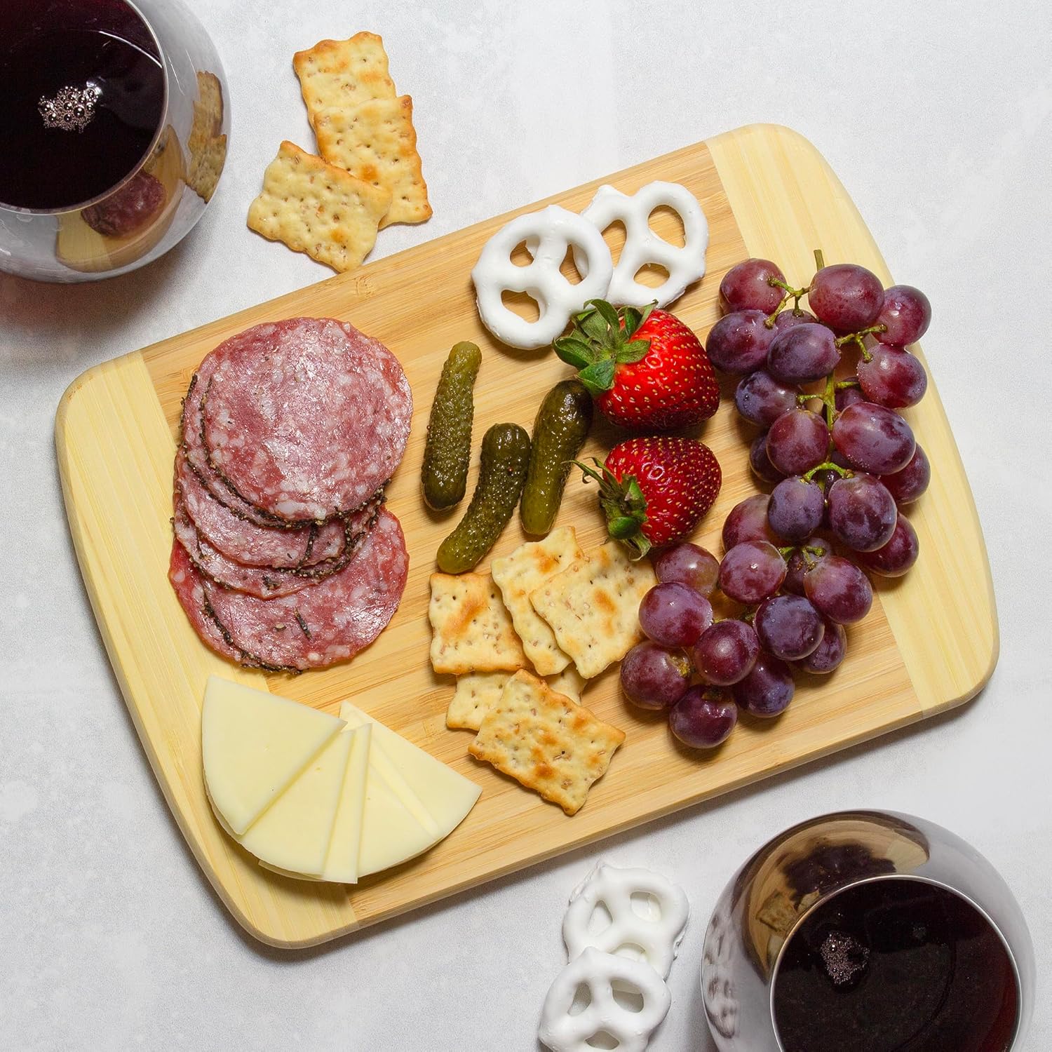 Totally Bamboo Hana Cutting Board – 10" x 7" Small Bamboo Prep Board | Lightweight, Durable & Gentle on Knives | Stylish Compact Cutting Surface for Chopping Fruit, Veggies & Garnishes - Image 6