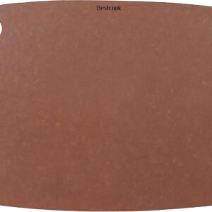 Wood Fiber Cutting Board for Kitchen - High Density, Non-Porous, BPA-Free, Reversible Chopping Board, Dishwasher Safe, Knife-Friendly Cutting Board for Meat, Bread, Fruit, 14.6" x 10.8", Brown